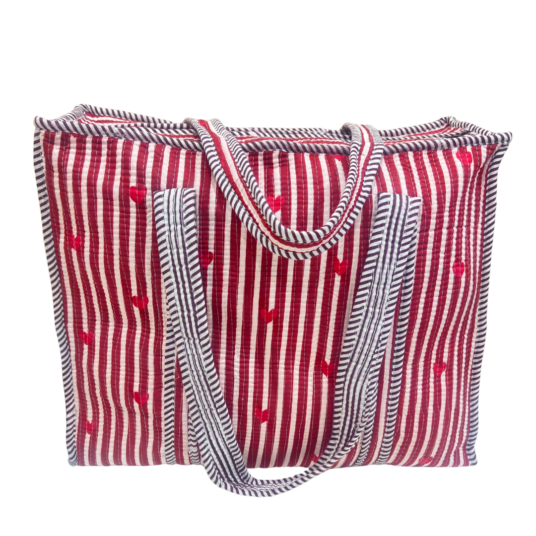 The Bazaar Bhoot Edition:- Premium Cotton Quilted Shopping Tote Bag