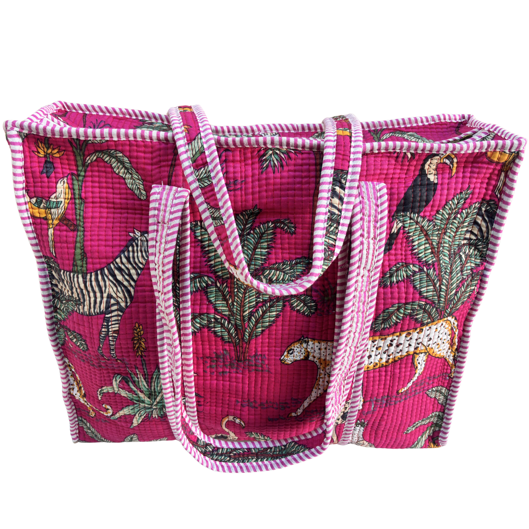 The Bazaar Bhoot Edition:- Premium Cotton Quilted Shopping Tote Bag