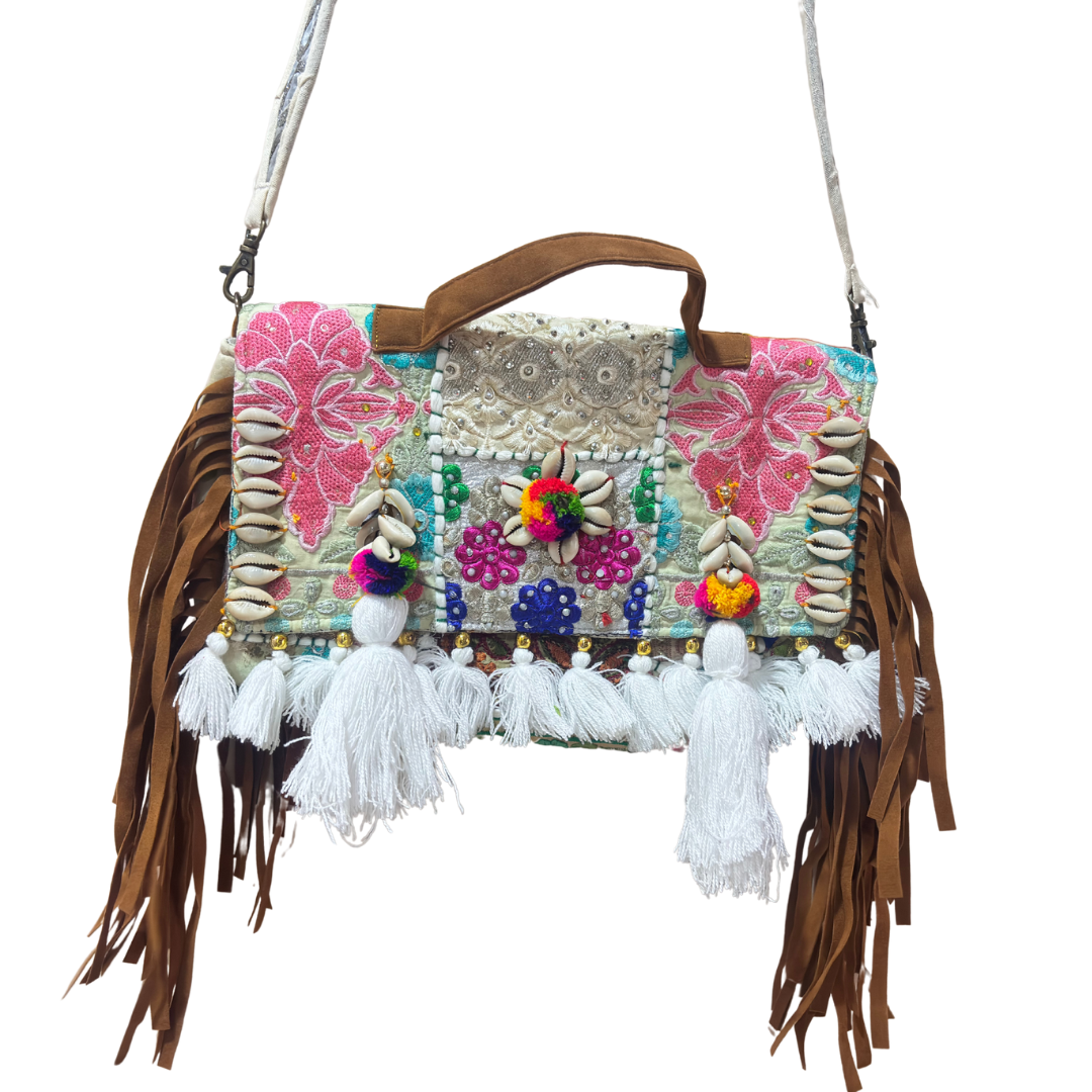 The House of RajPadmini Handmade Banjara Crossbody Bag