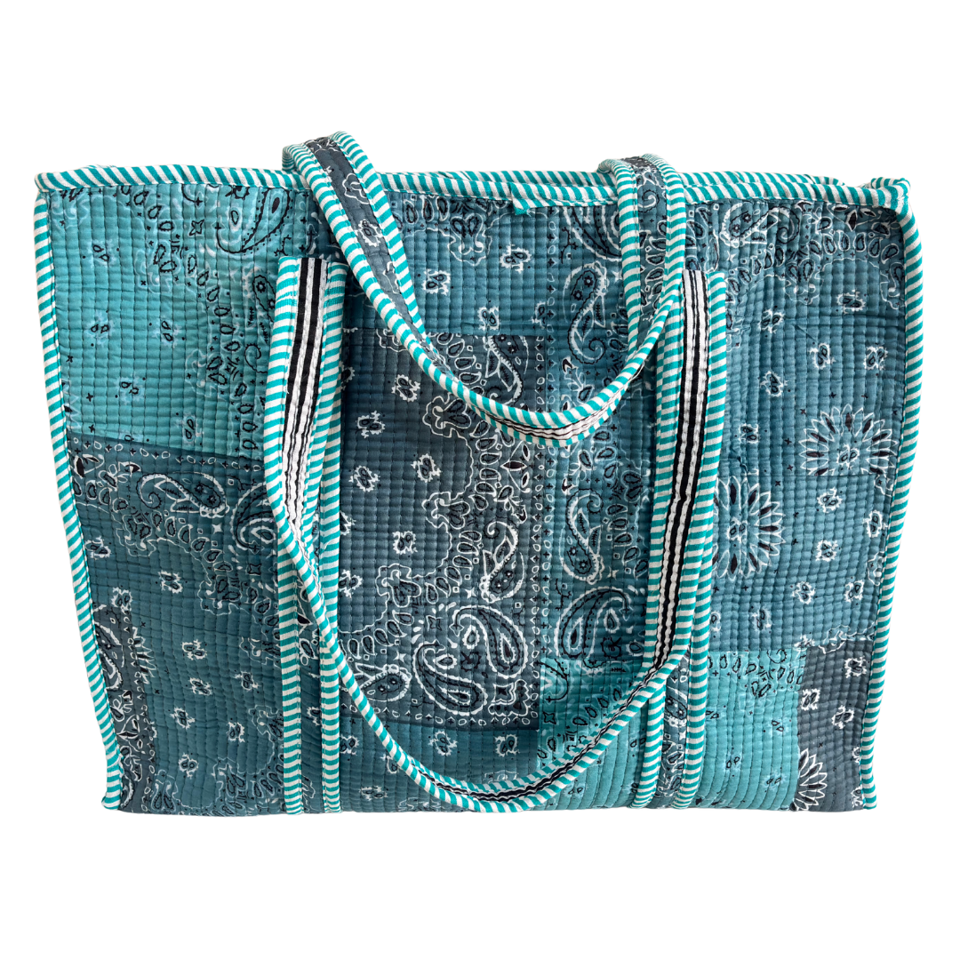 The Bazaar Bhoot Edition:- Premium Cotton Quilted Shopping Tote Bag