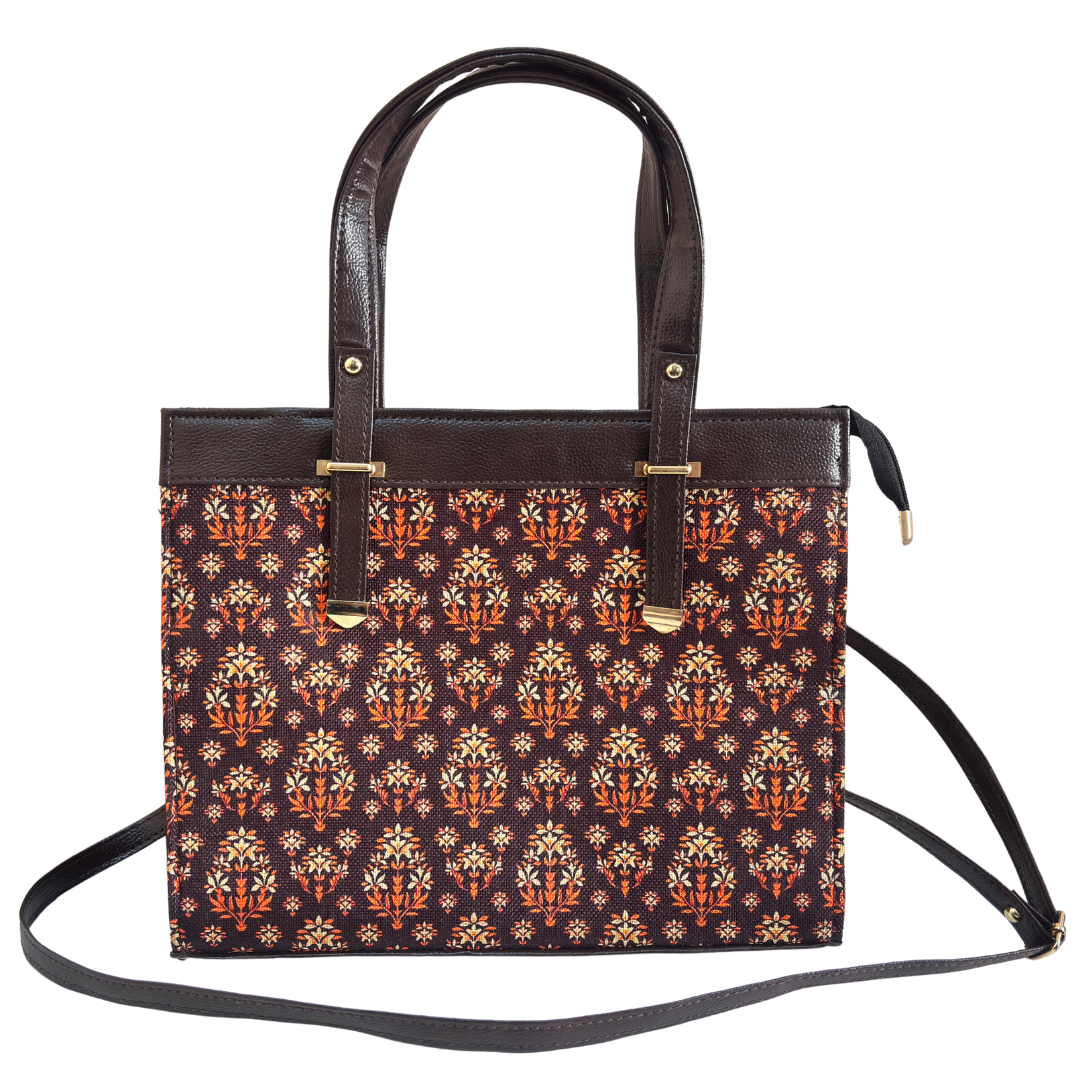The Royal Rajwada Edition:- Women's Multicolor Handbag convertible Sling with complimentary Pouch
