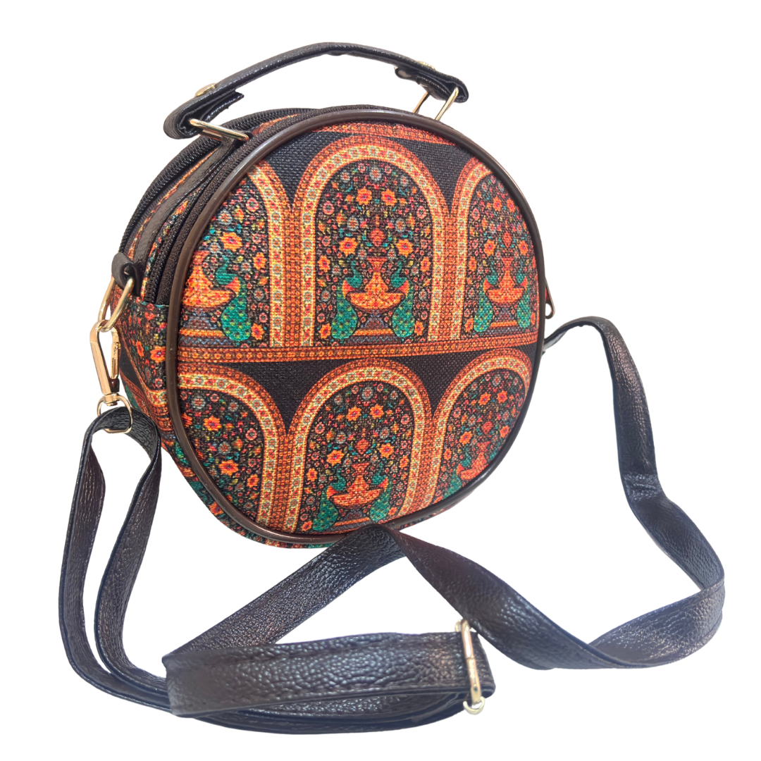 The House of RajPadmini Round Crossbody Sling Bag