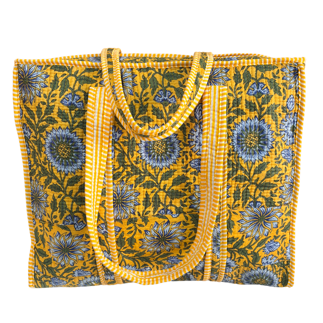 The Bazaar Bhoot Edition:- Premium Cotton Quilted Shopping Tote Bag