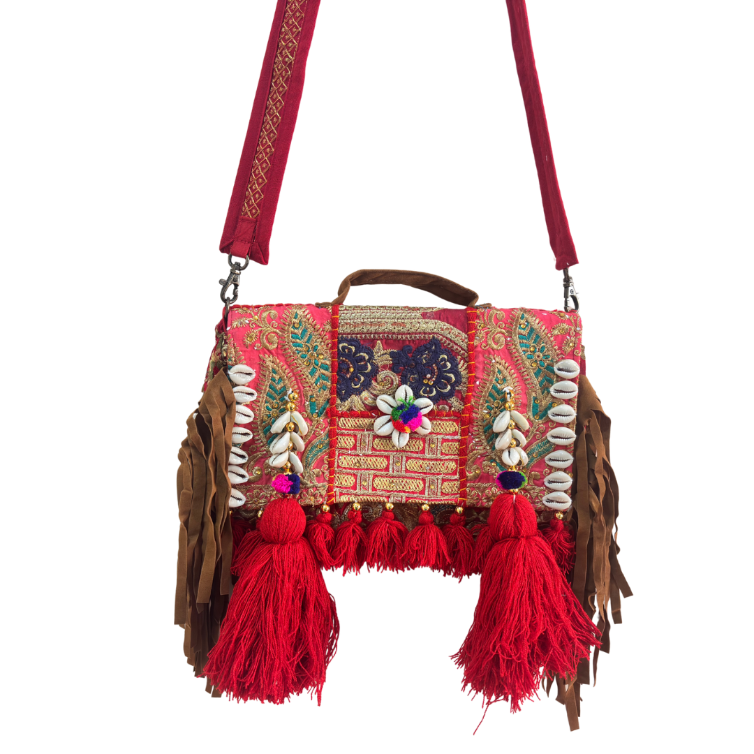The House of RajPadmini Handmade Banjara Crossbody Bag