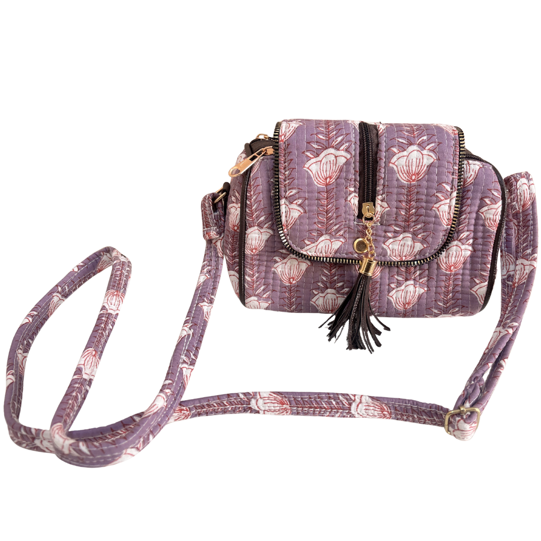 RajPadmini Handcrafted Quilted Cotton Sling Bag