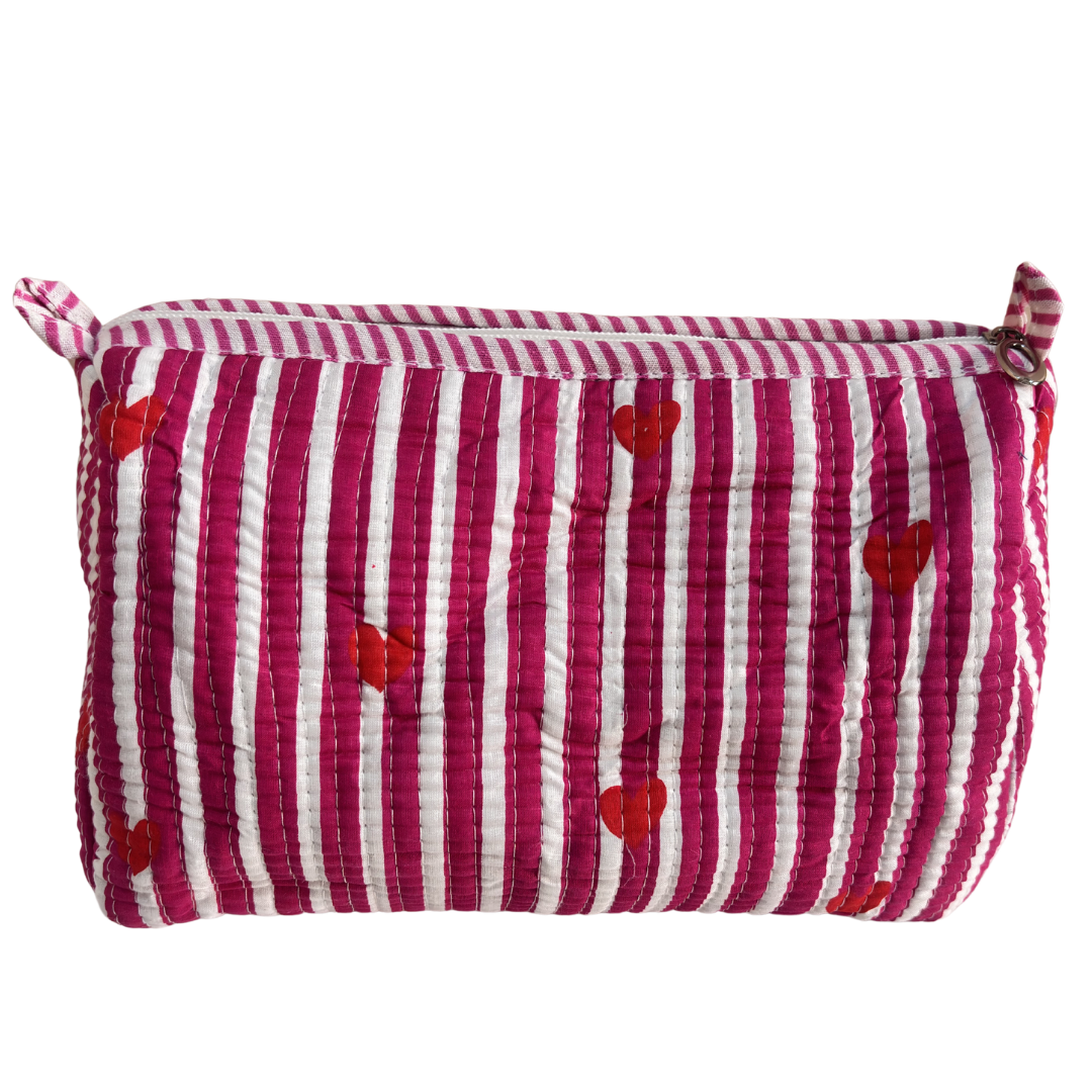 The Alfred Edition Multipurpose Travel Organizers:- Premium Handcrafted Waterproof Quilted Cotton Beauty/Travel Organizer Bag for Men & Women