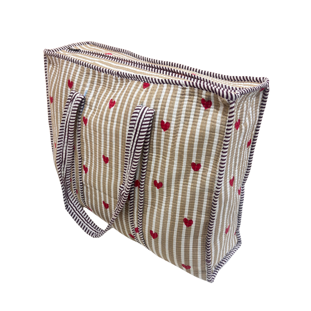 The Bazaar Bhoot Edition:- Premium Cotton Quilted Shopping Tote Bag