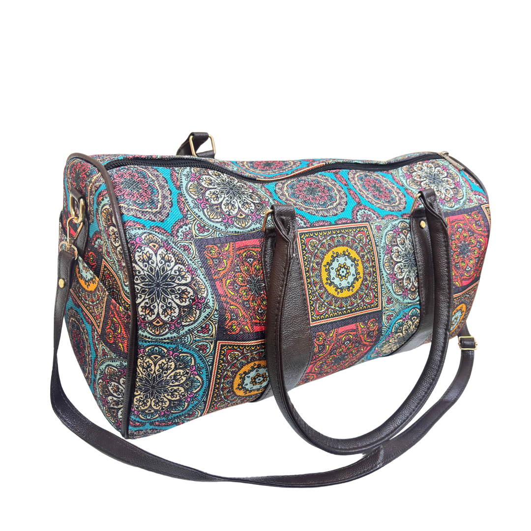The Jaipur Mandala Duffle - Bazaar of Dreams Collection
