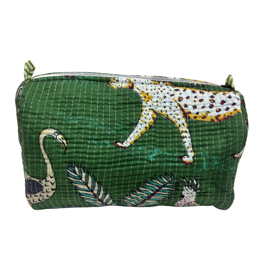 4-in-1 Festive Gifting COMBO : Premium Quilted Tote Bag + 3 Waterproof Pouches = Your Complete Organization Solution!