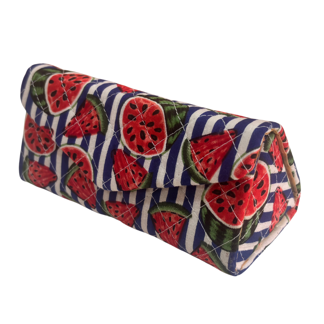 The House of RajPadmini Foldable Cotton Sunglass Case with Magnetic Closure