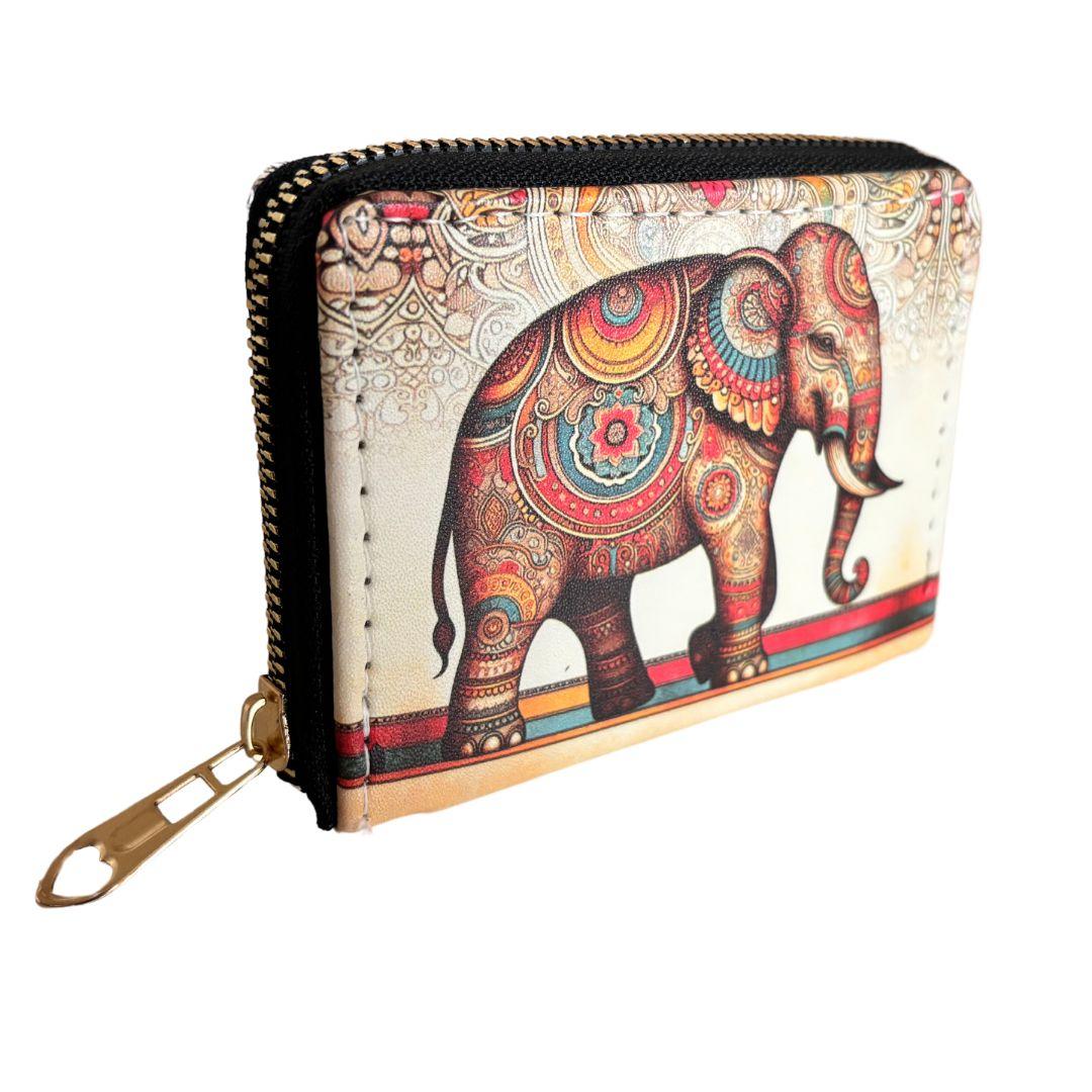 Alluring Ethnic Backpack and Coin Wallet Combo