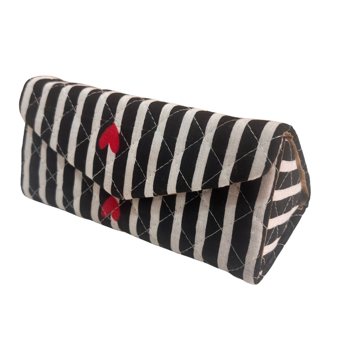 The House of RajPadmini Foldable Cotton Sunglass Case with Magnetic Closure