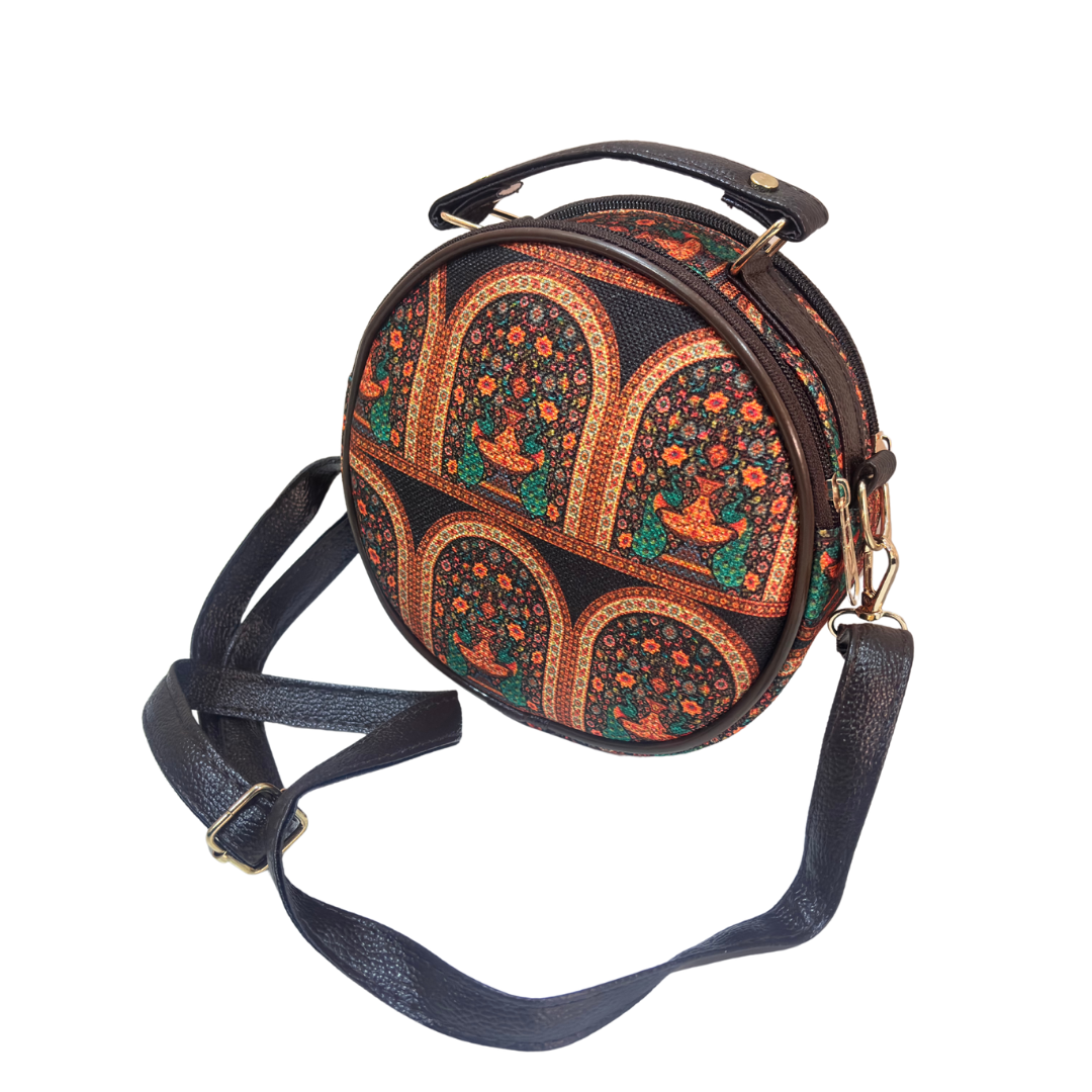 The House of RajPadmini Round Crossbody Sling Bag
