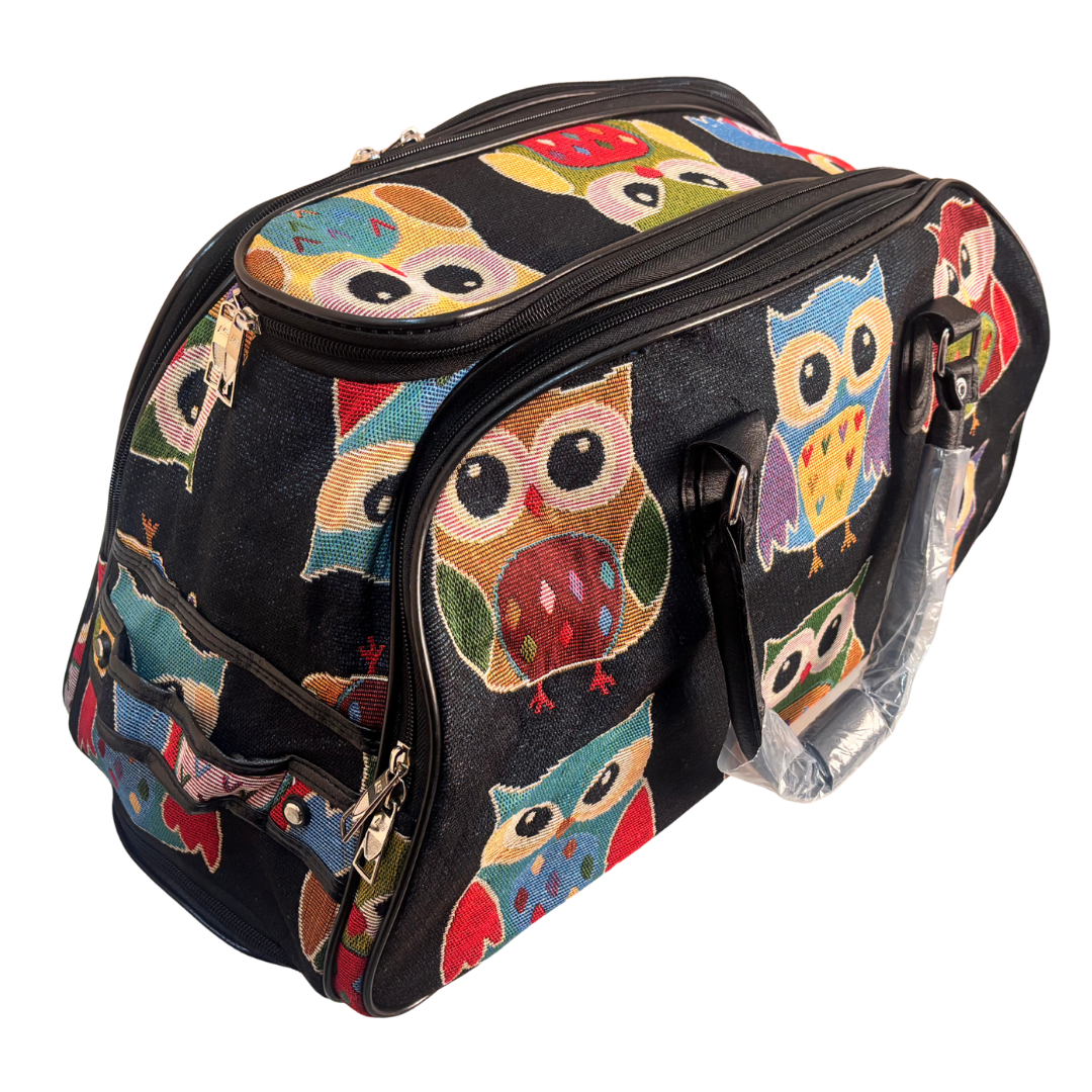 The House of RajPadmini Road Warrior Edition:- Waterproof Elephant Print Wheeled Travel Duffle Trolley Bag