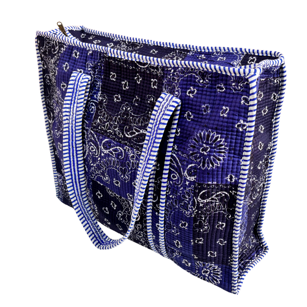 The Bazaar Bhoot Edition:- Premium Cotton Quilted Shopping Tote Bag