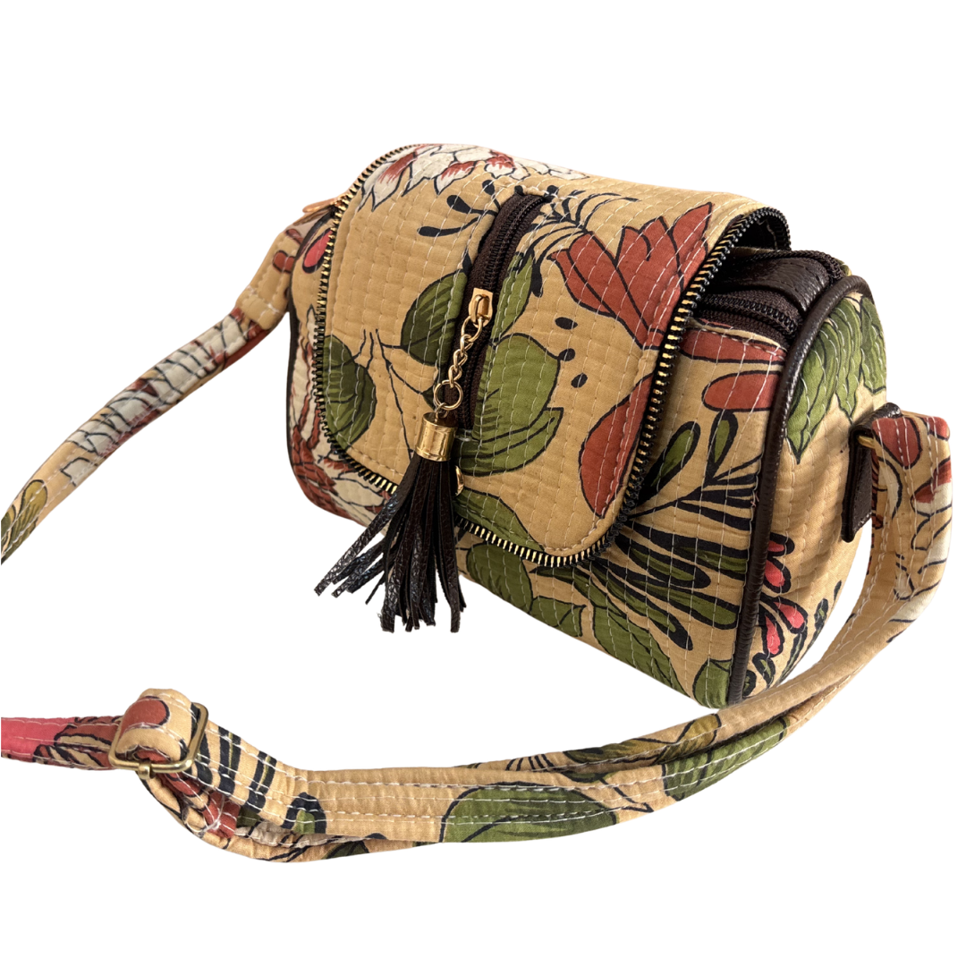 RajPadmini Handcrafted Quilted Cotton Sling Bag