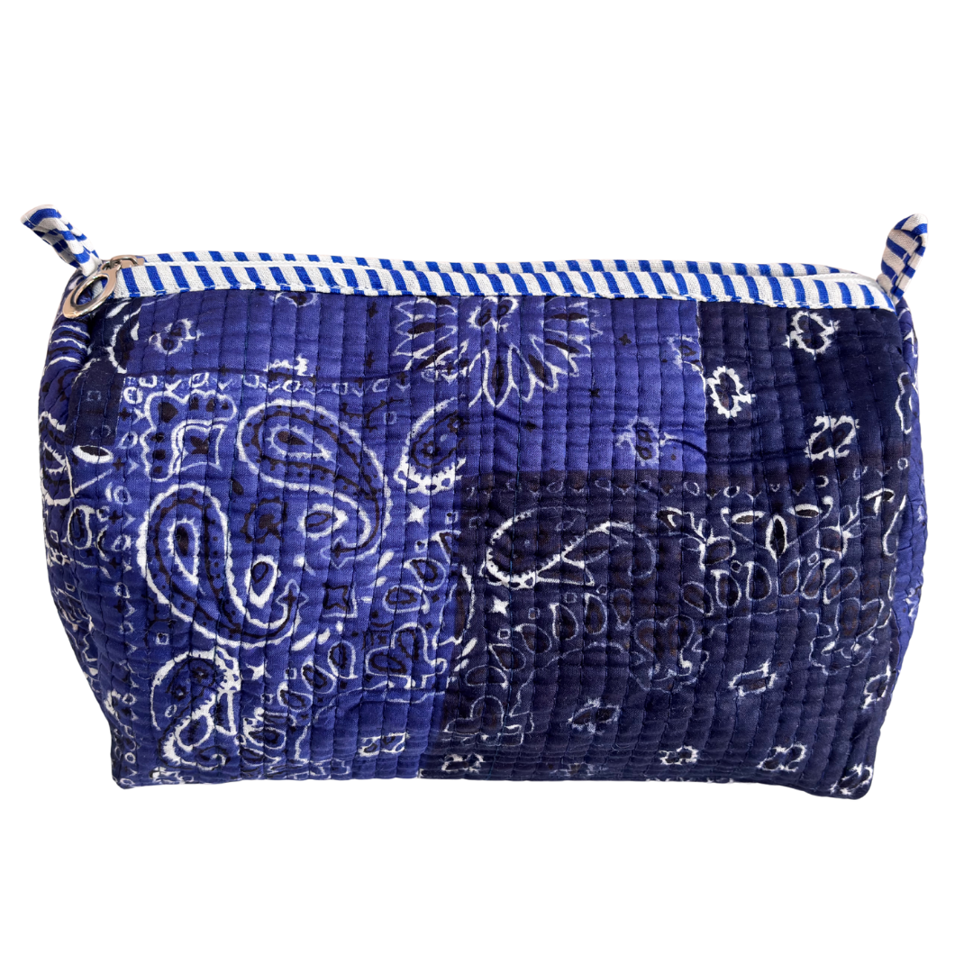 4-in-1 Festive Gifting COMBO : Premium Quilted Tote Bag + 3 Waterproof Pouches = Your Complete Organization Solution!