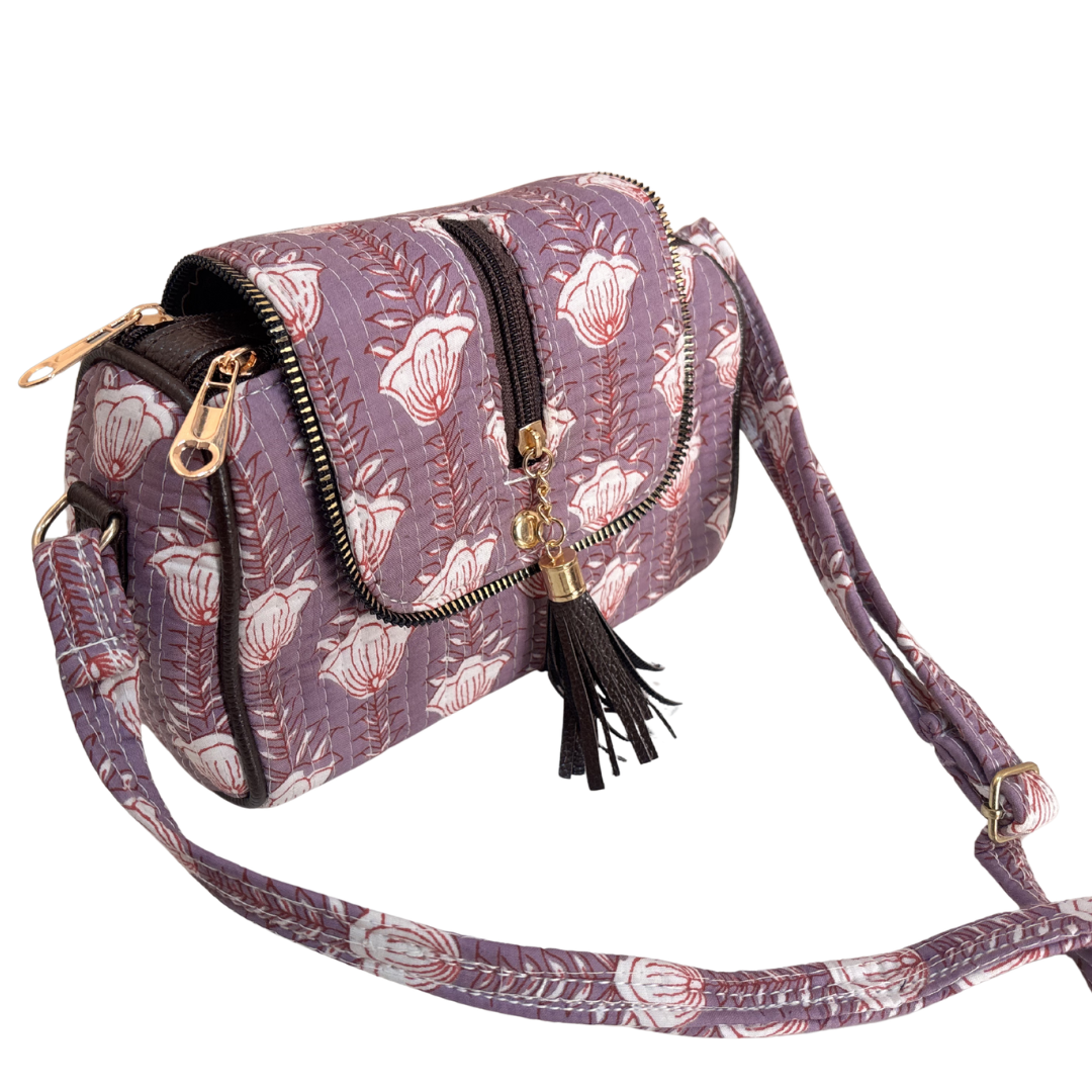 RajPadmini Handcrafted Quilted Cotton Sling Bag