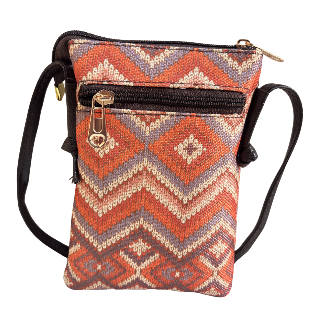 Mobile Sling Bag for Women | Printed Crossbody Phone Bag for Travel & Daily Use | The House of RajPadmini