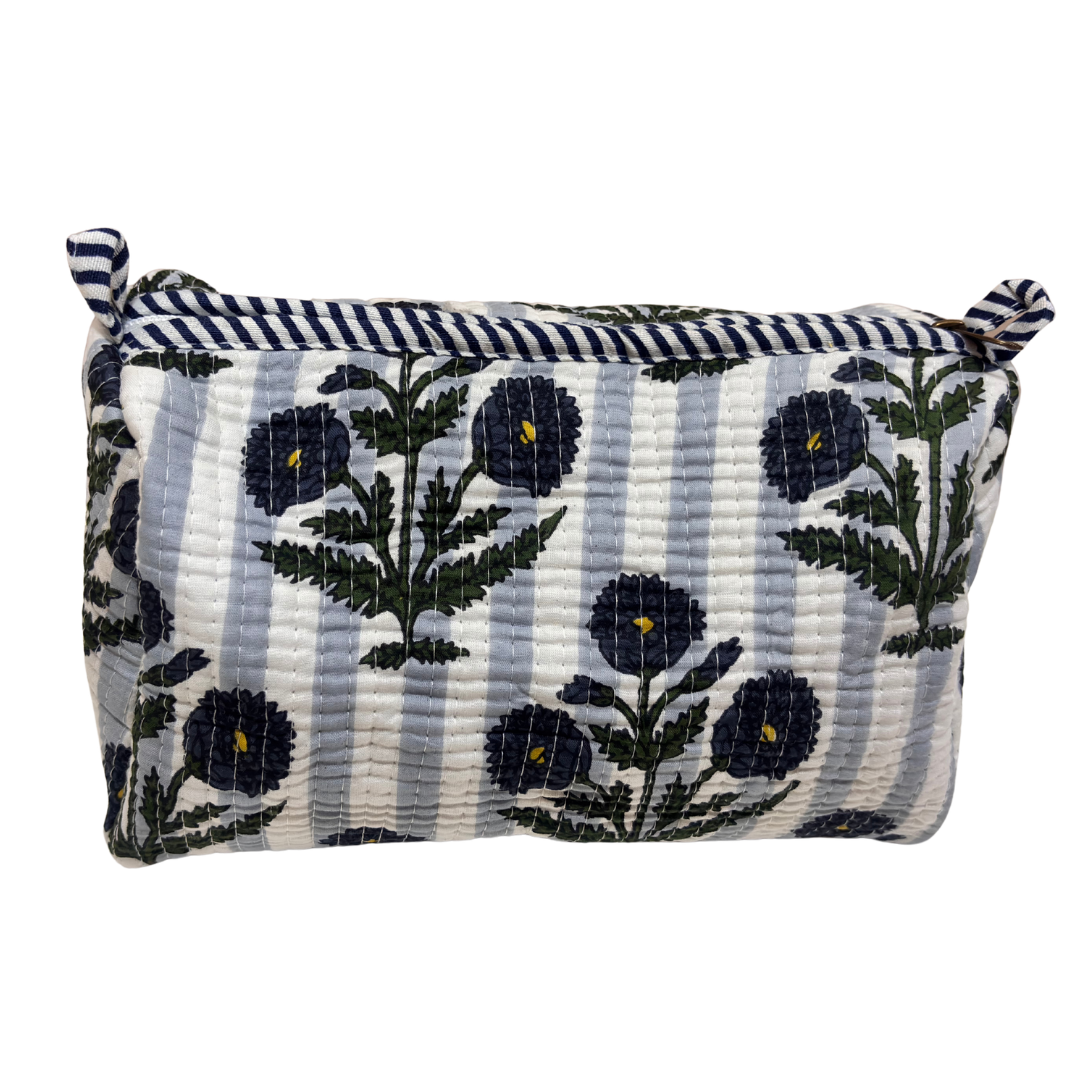 4-in-1 Festive Gifting COMBO : Premium Quilted Tote Bag + 3 Waterproof Pouches = Your Complete Organization Solution!
