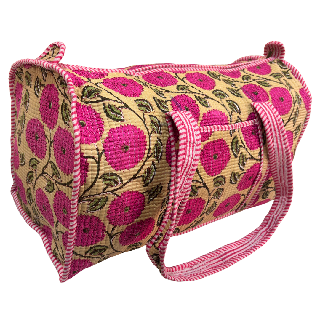 The Pushkar Balloon Quilted Heritage Duffle - Travel Ready Collection