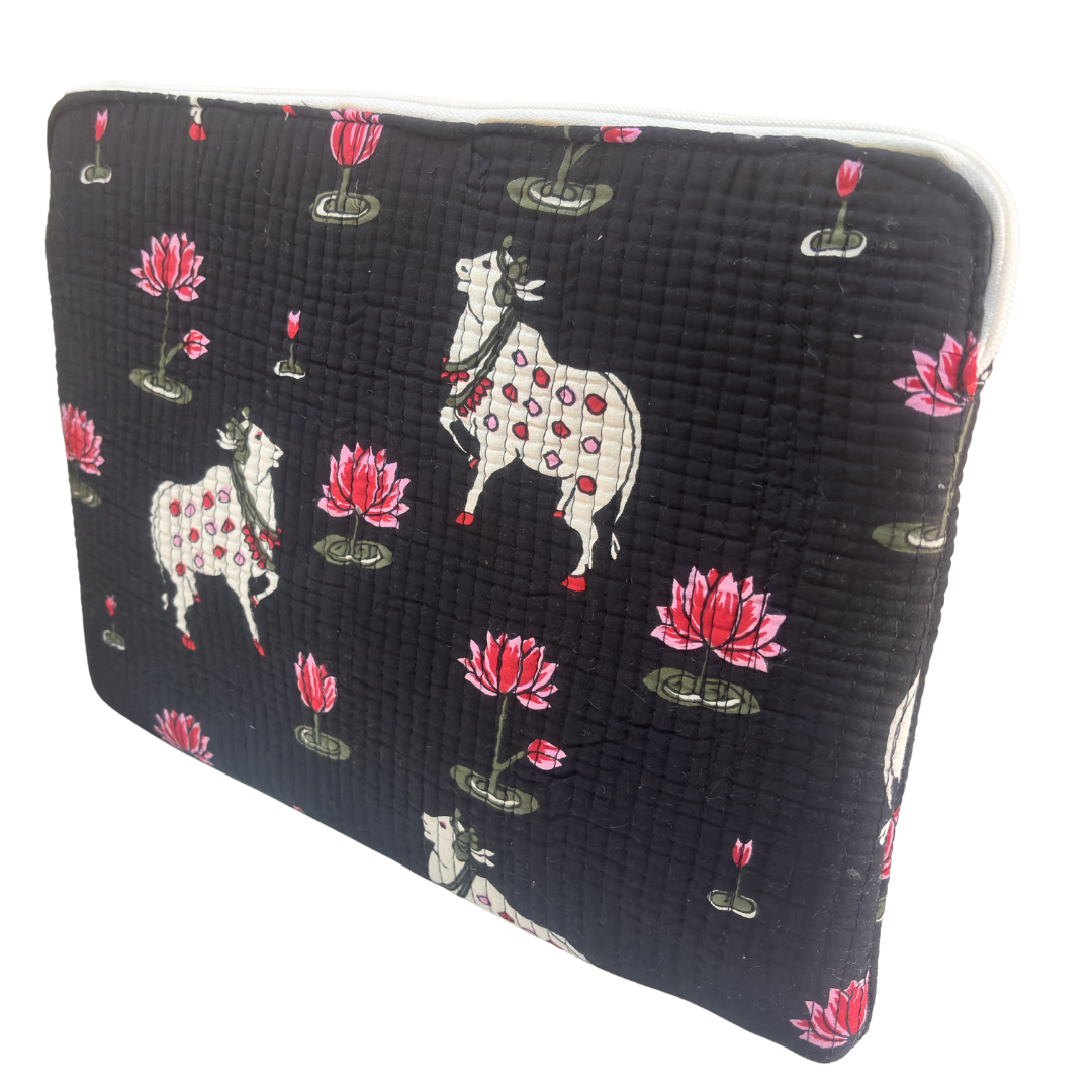 The House of RajPadmini Quilted Laptop Padded Sleeve