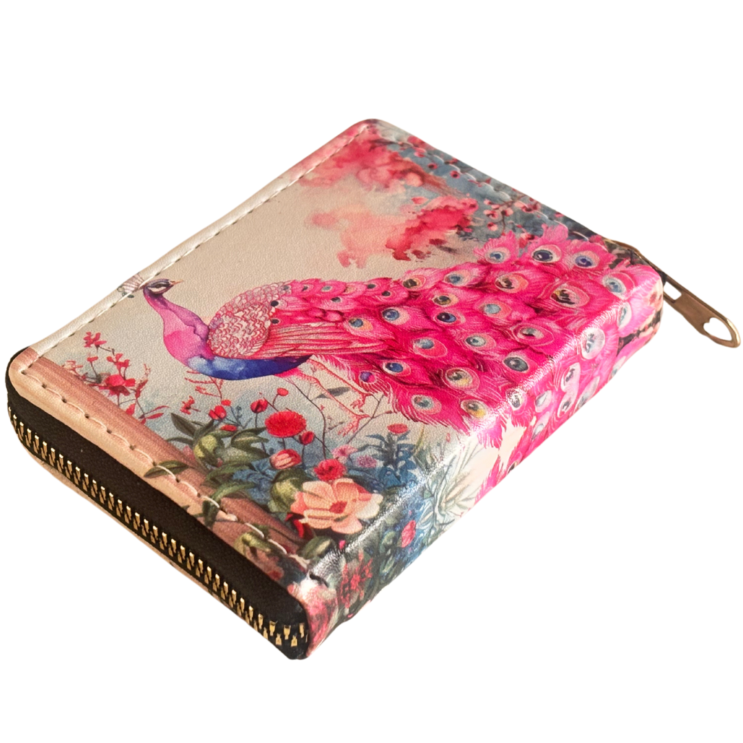 Women's Paisa Wasool Ethnic Patterned Peacock Coin Wallet