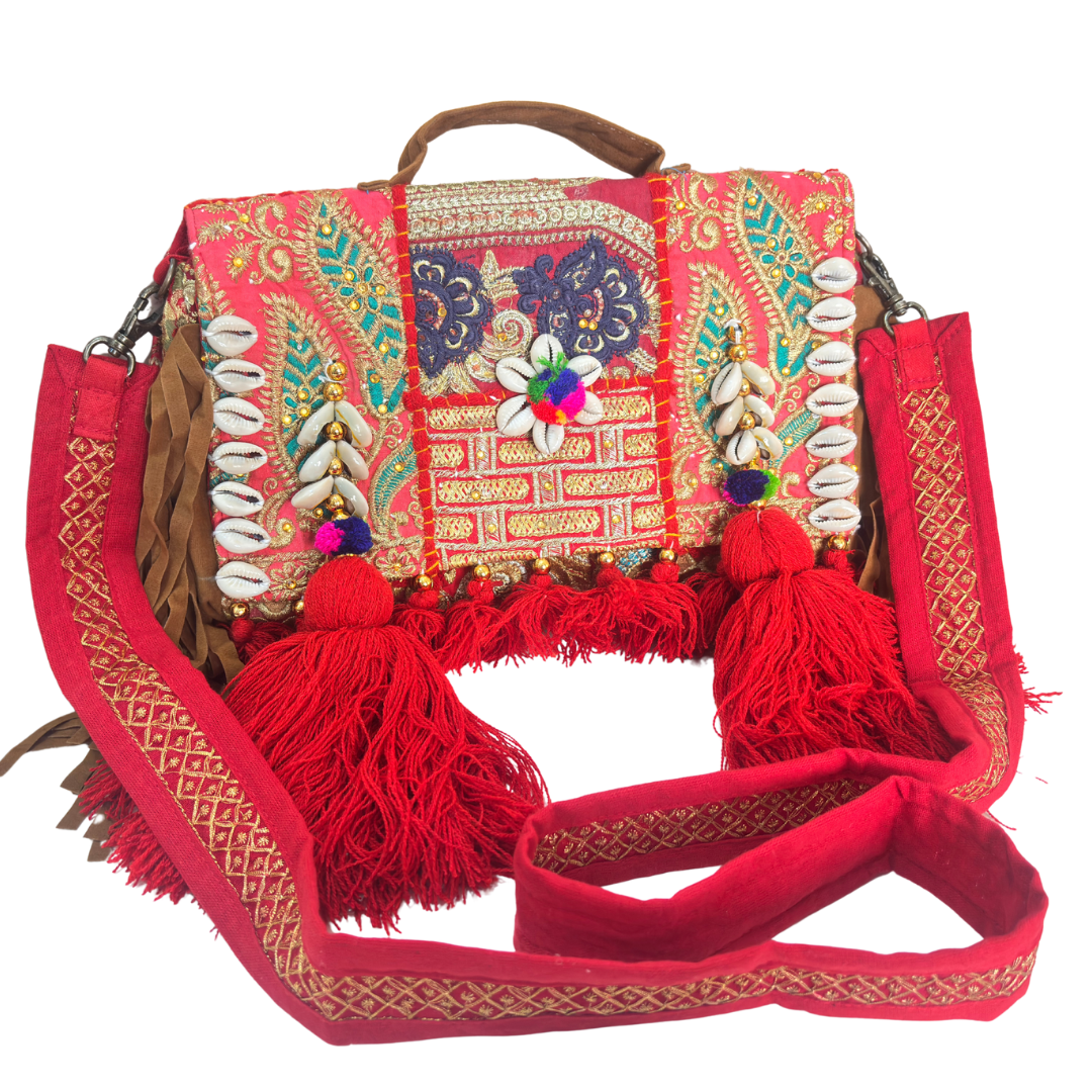 The House of RajPadmini Handmade Banjara Crossbody Bag