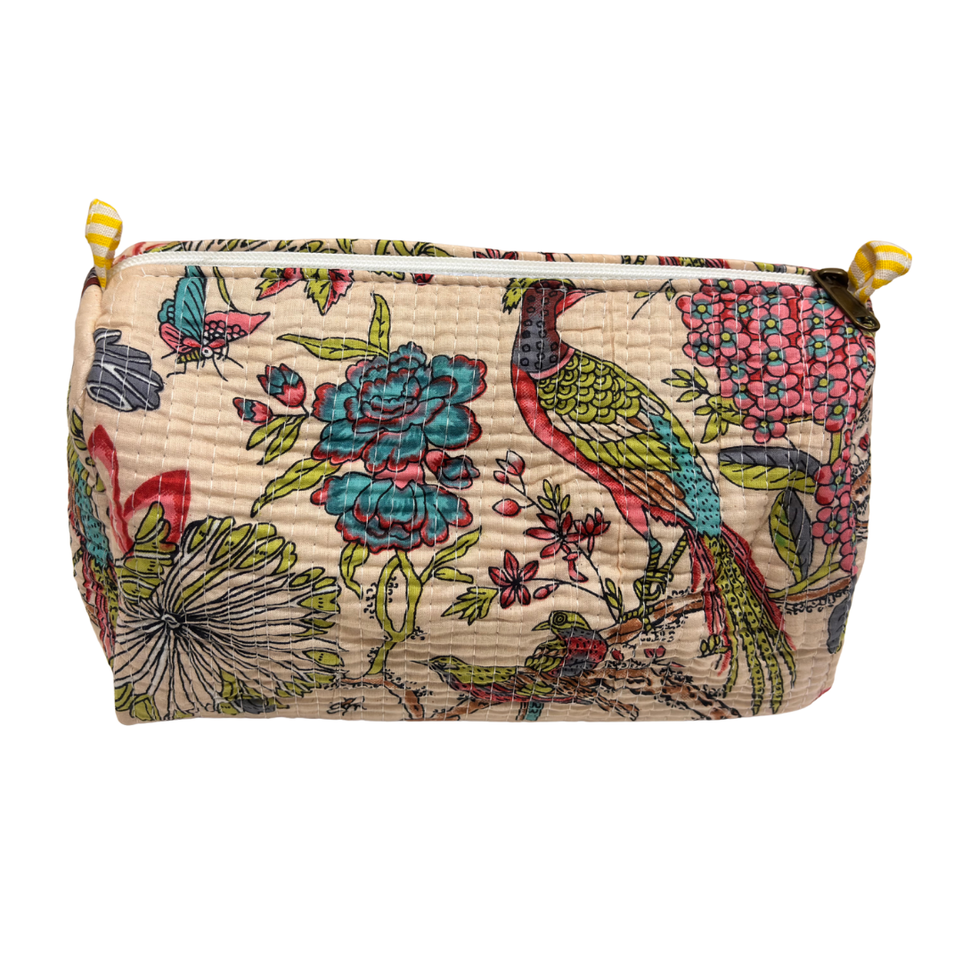 4-in-1 Festive Gifting COMBO : Premium Quilted Tote Bag + 3 Waterproof Pouches = Your Complete Organization Solution!