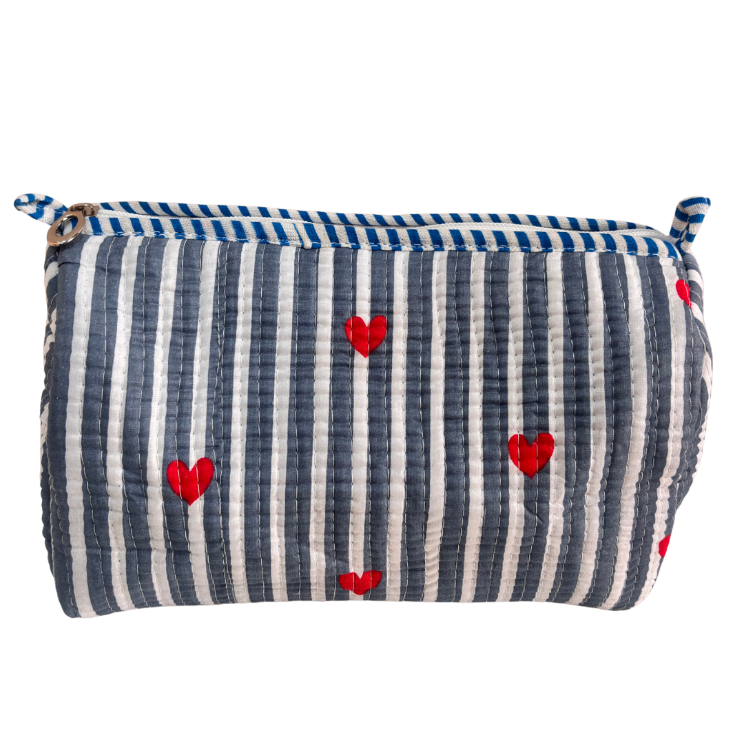 The Alfred Edition Multipurpose Travel Organizers:- Premium Handcrafted Waterproof Quilted Cotton Beauty/Travel Organizer Bag for Men & Women