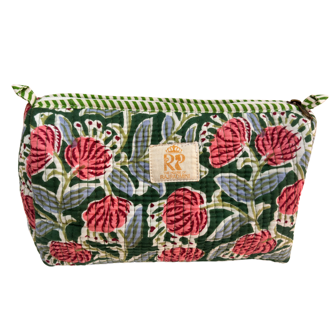 4-in-1 Festive Gifting COMBO : Premium Quilted Tote Bag + 3 Waterproof Pouches = Your Complete Organization Solution!