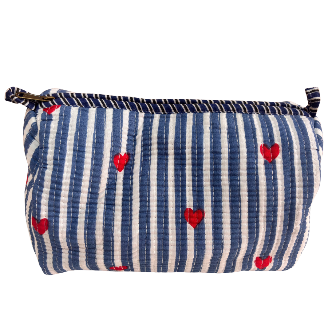 4-in-1 Festive Gifting COMBO : Premium Quilted Tote Bag + 3 Waterproof Pouches = Your Complete Organization Solution!