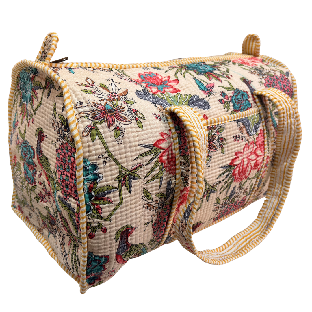 The Pushkar Balloon Quilted Heritage Duffle - Travel Ready Collection