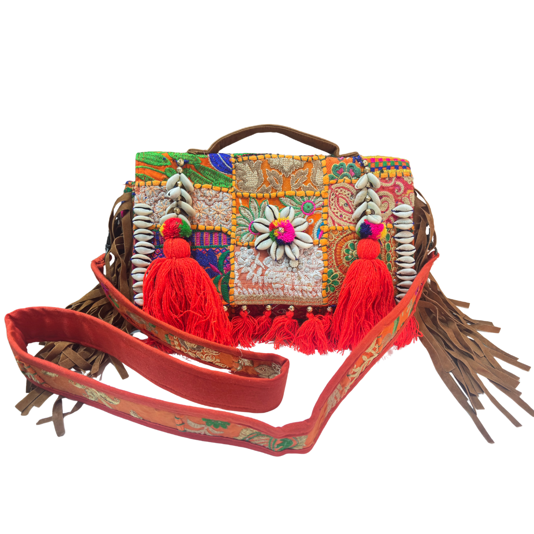 The House of RajPadmini Handmade Banjara Crossbody Bag