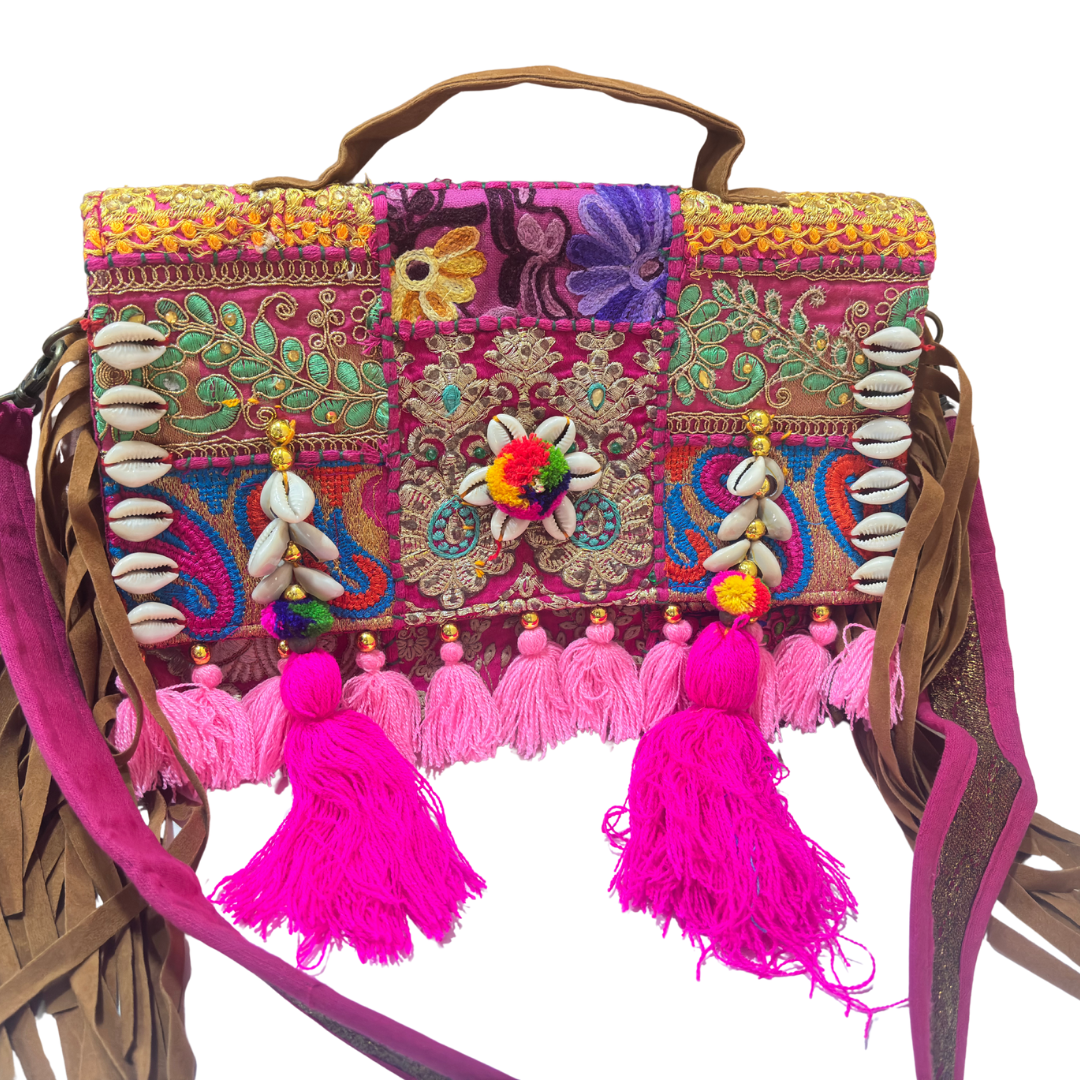 The House of RajPadmini Handmade Banjara Crossbody Bag