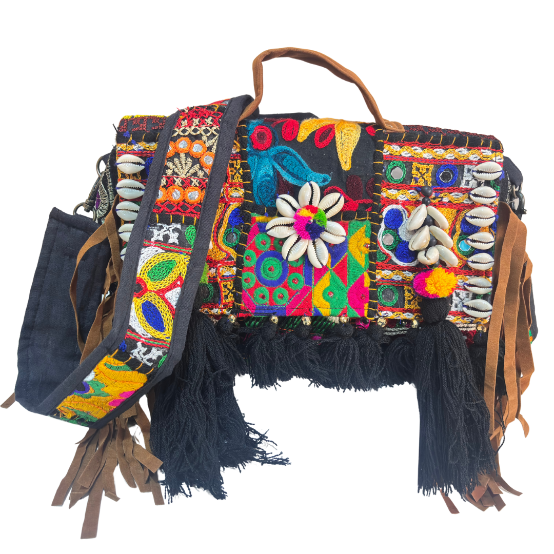 The House of RajPadmini Handmade Banjara Crossbody Bag