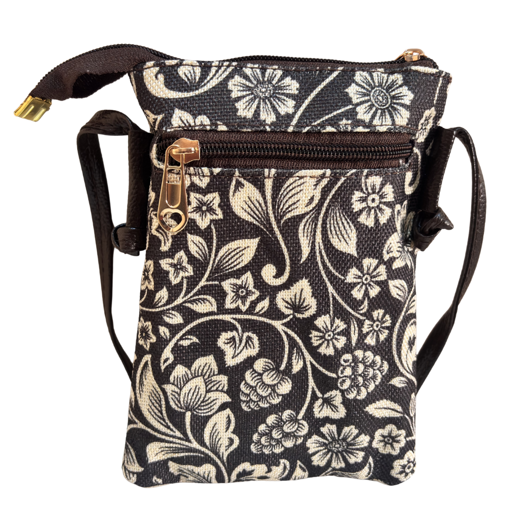 Mobile Sling Bag for Women | Printed Crossbody Phone Bag for Travel & Daily Use | The House of RajPadmini