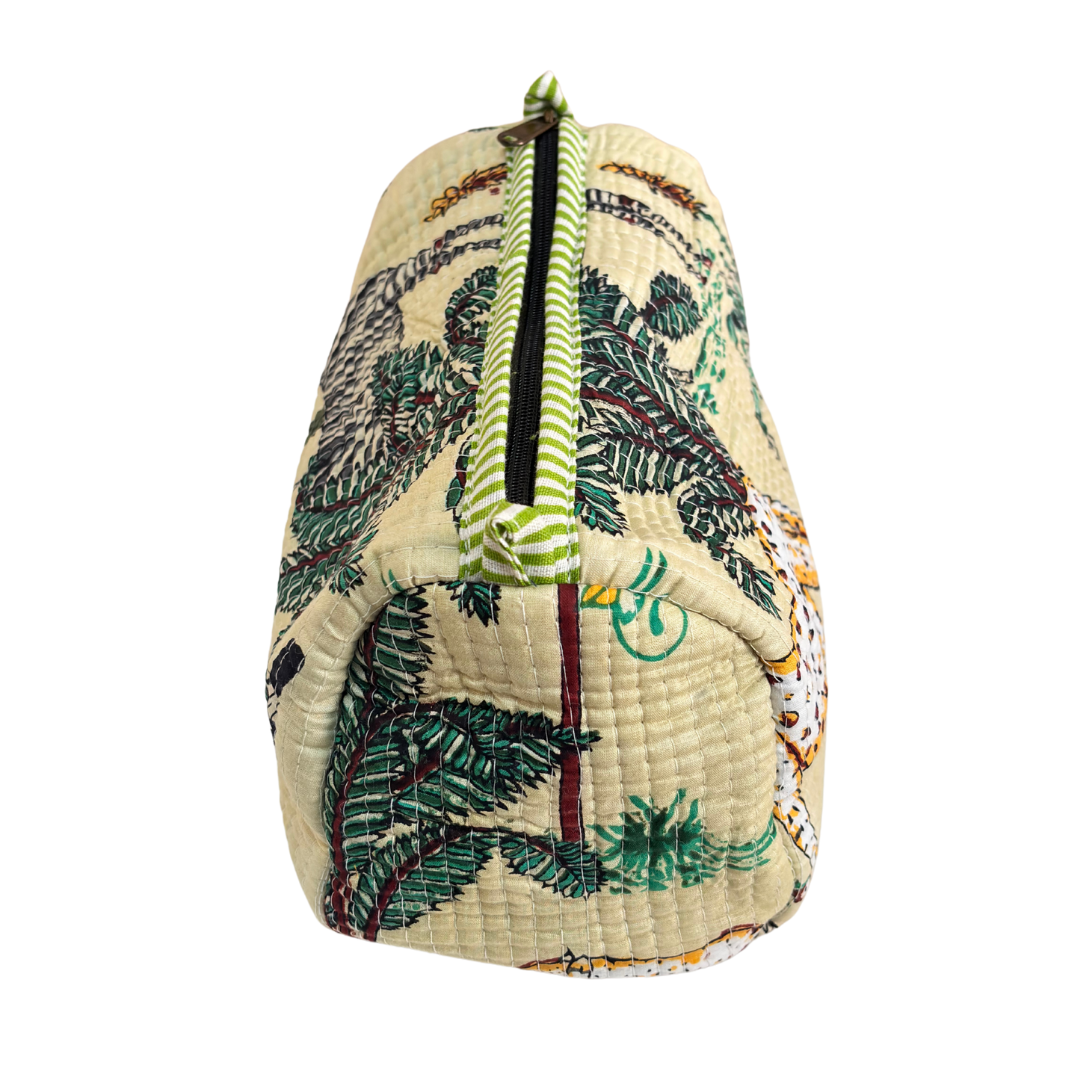 RajPadmini 4-in-1 Festive Gifting COMBO : Premium Quilted Tote Bag + 3 Waterproof Pouches = Your Complete Organization Solution!