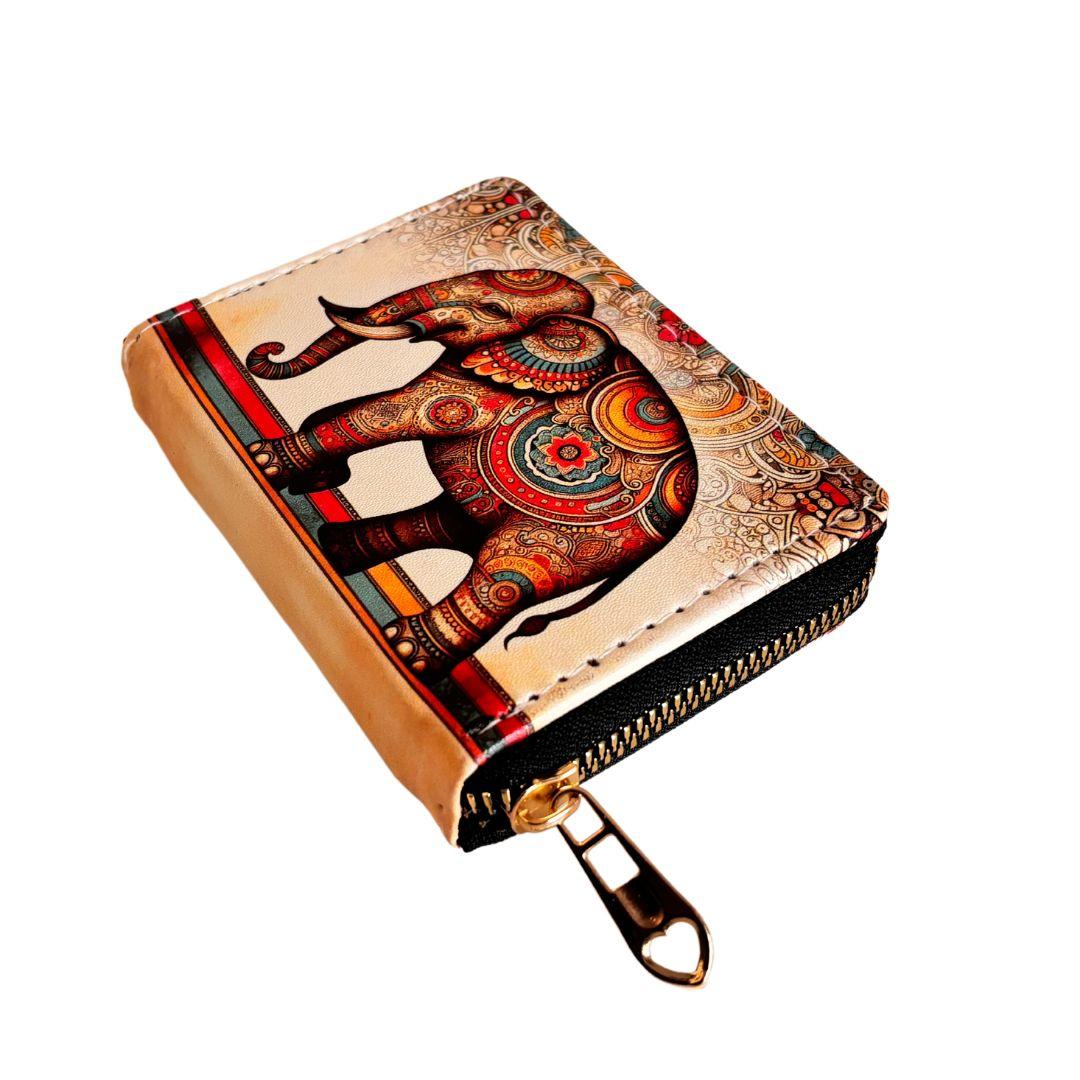 Alluring Ethnic Backpack and Coin Wallet Combo