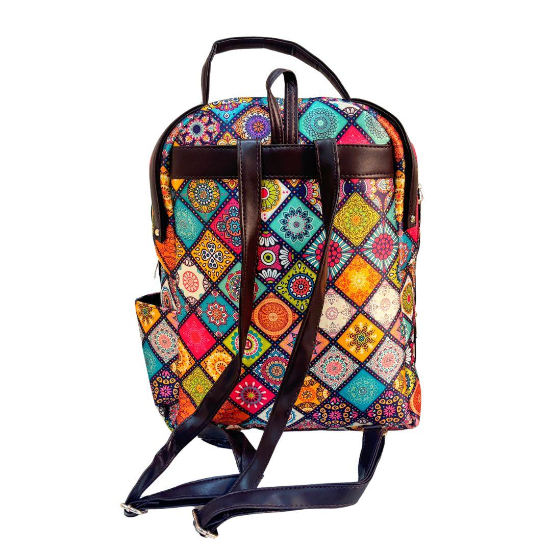 Ghummakad Edition :- Premium Ethnic Patterned Multicolor Backpack