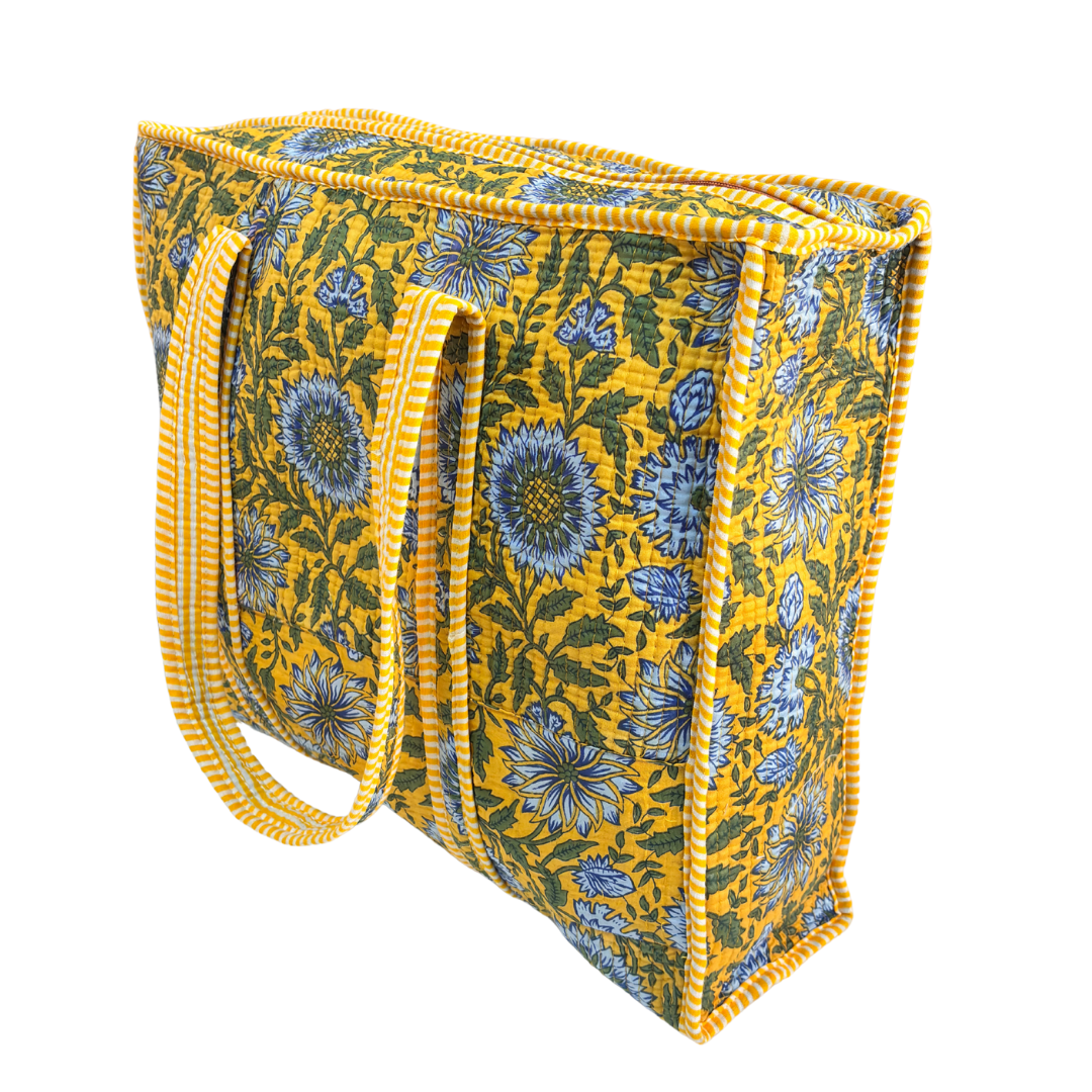 The Bazaar Bhoot Edition:- Premium Cotton Quilted Shopping Tote Bag