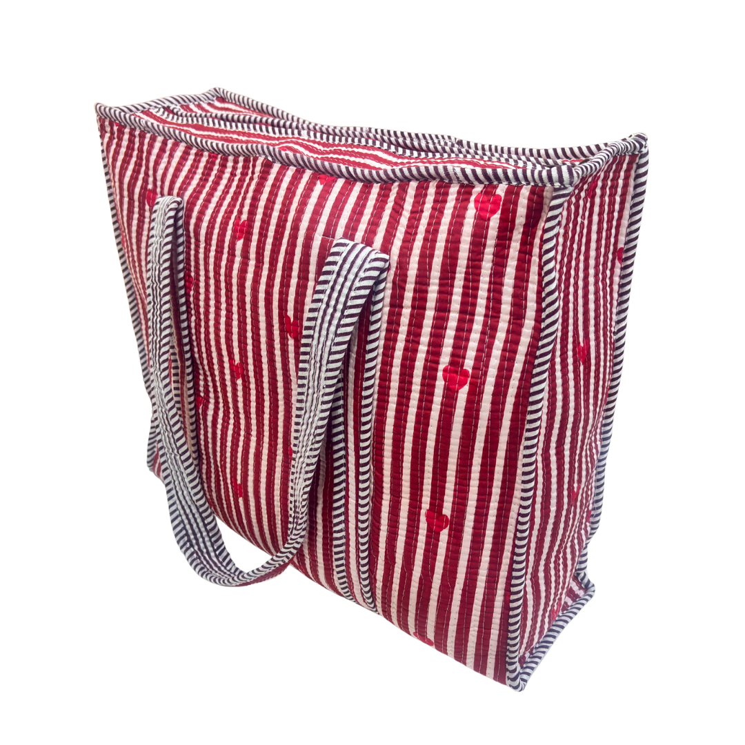 The Bazaar Bhoot Edition:- Premium Cotton Quilted Shopping Tote Bag