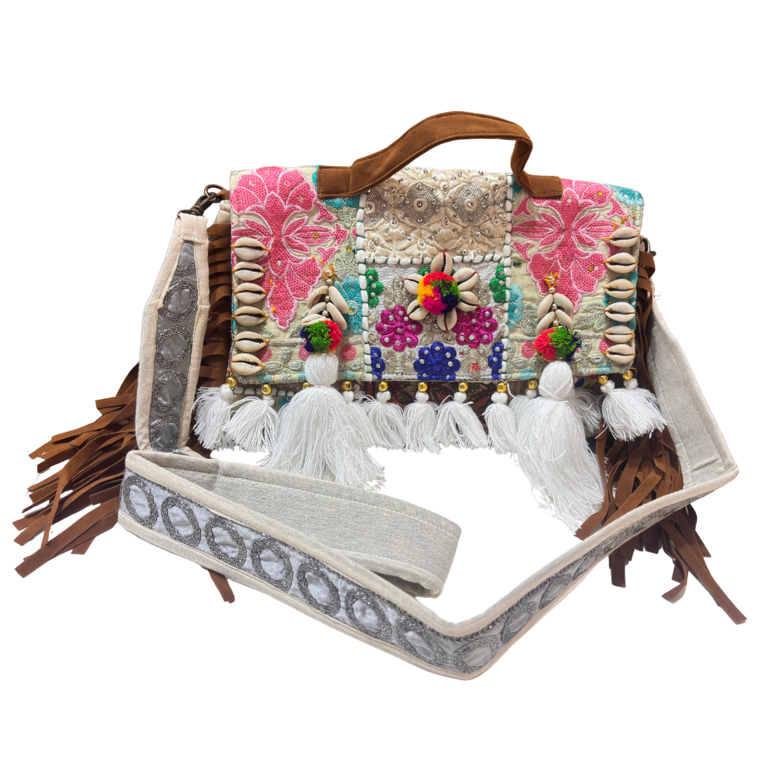 The House of RajPadmini Handmade Banjara Crossbody Bag