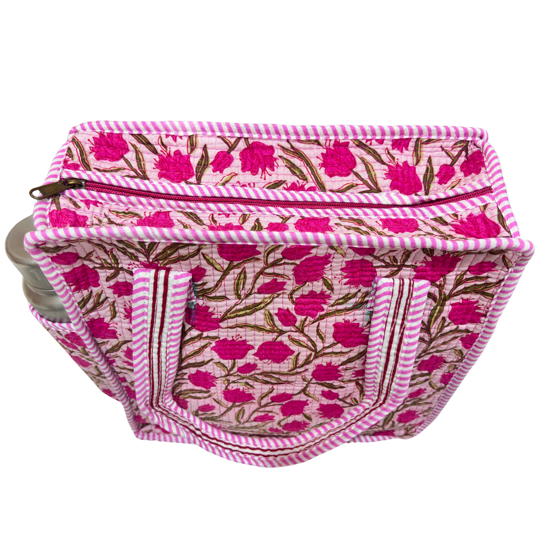 Handcrafted Quilted Cotton Mini Bag