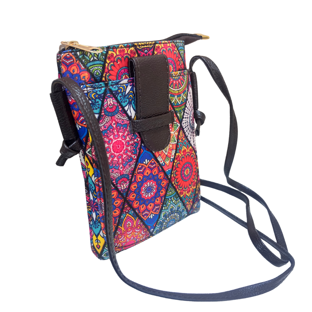 The DoorSanchaar Edition:- Women's Printed Mobile Sling Bag