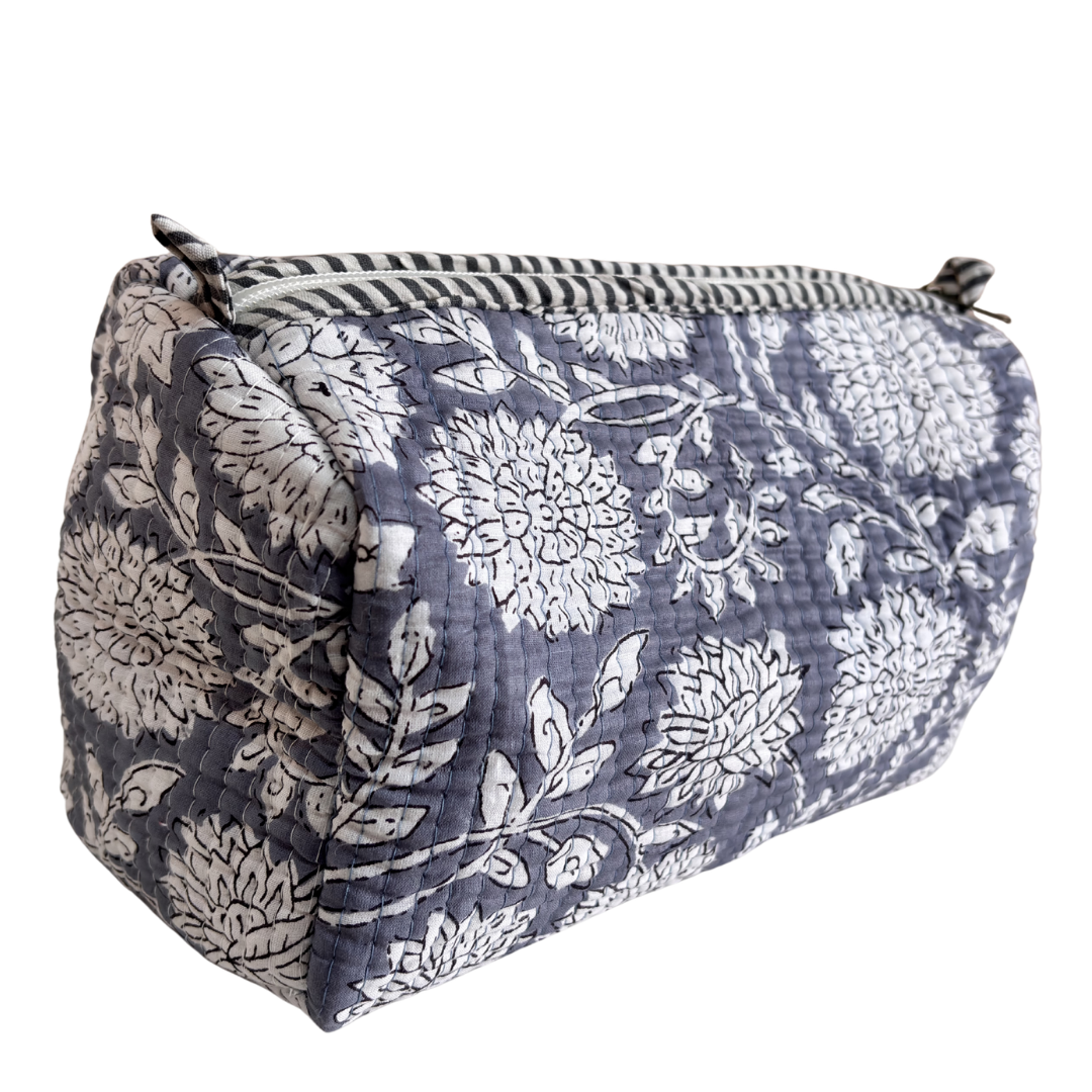 The Alfred Edition Multipurpose Travel Organizers:- Premium Handcrafted Waterproof Quilted Cotton Beauty/Travel Organizer Bag for Men & Women