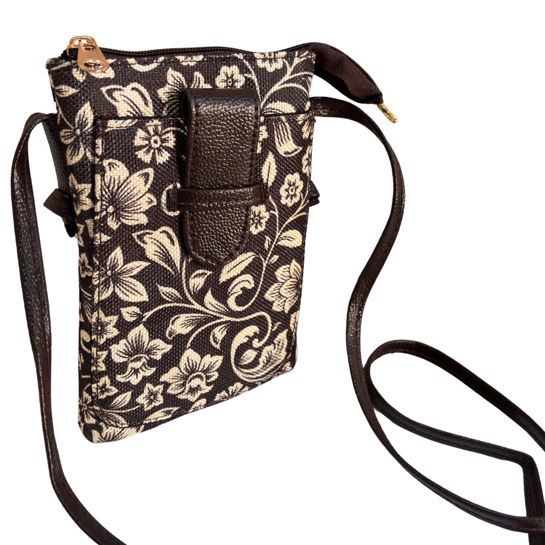 Mobile Sling Bag for Women | Printed Crossbody Phone Bag for Travel & Daily Use | The House of RajPadmini