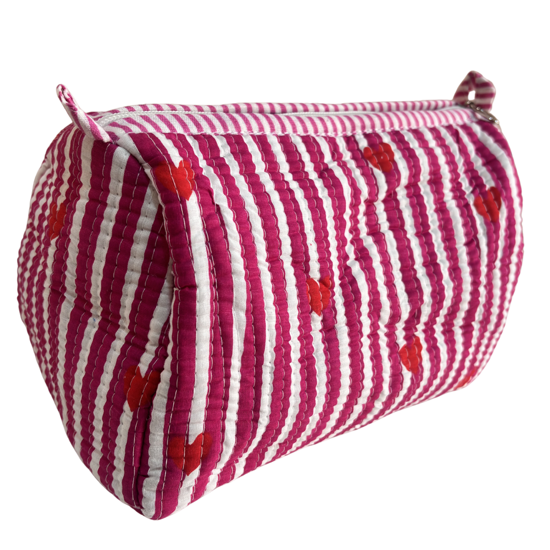 The Alfred Edition Multipurpose Travel Organizers:- Premium Handcrafted Waterproof Quilted Cotton Beauty/Travel Organizer Bag for Men & Women