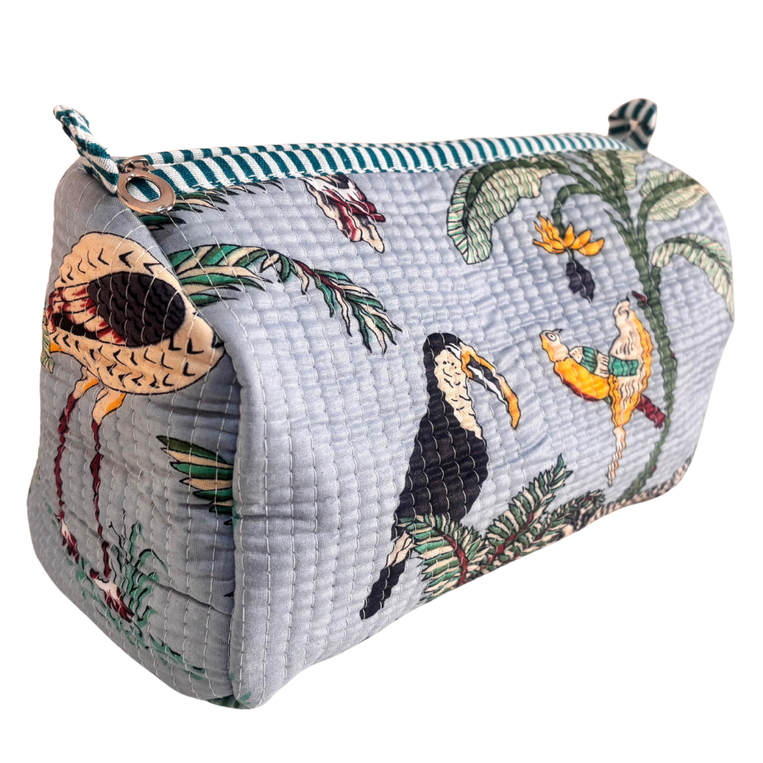 The Alfred Edition Multipurpose Travel Organizers:- Premium Handcrafted Waterproof Quilted Cotton Beauty/Travel Organizer Bag for Men & Women