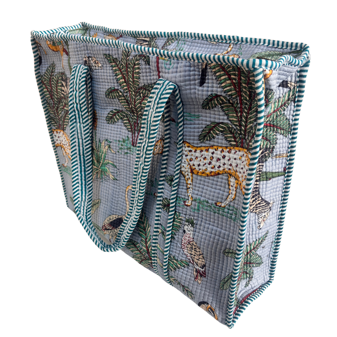 The Bazaar Bhoot Edition:- Premium Cotton Quilted Shopping Tote Bag